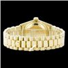 Image 4 : Rolex Men's 18K Yellow President, QuickSet, Diamond Dial & Diamond Bezel