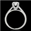 Image 2 : 2 ctw Certified Diamond Solitaire Ring 10k White Gold - REF-361N4F