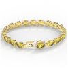 Image 3 : 19.25 ctw Citrine & VS/SI Diamond Micro Pave Bracelet 14k Yellow Gold - REF-109Y3X