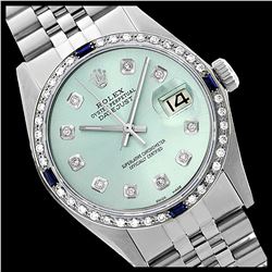 Rolex Ladies Stainless Steel, Diam Dial & Diam/Sapphire Bezel, Sapphire Crystal