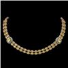 Image 1 : 31.61 ctw Citrine & Diamond Necklace 14K Rose Gold - REF-527N3F