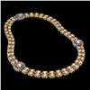 Image 2 : 37.49 ctw Morganite & Diamond Necklace 14K Yellow Gold - REF-527N3F