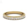 Image 2 : 2.25 ctw Diamond Art Deco Eternity Men's Band 18k Yellow Gold - REF-178A2N