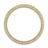 Image 3 : 2.25 ctw Diamond Art Deco Eternity Men's Band 18k Yellow Gold - REF-178A2N