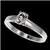 Image 1 : 0.50 ctw Certified VS/SI Quality Oval Diamond Engagment Ring 10k White Gold - REF-60K3Y