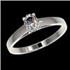Image 2 : 0.50 ctw Certified VS/SI Quality Oval Diamond Engagment Ring 10k White Gold - REF-60K3Y