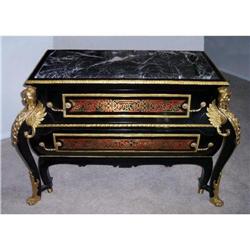LOUIS XV REGENCY BOULLE COMMODE / HALL TABLE #1445115