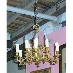 12 lights French Bronze Chandelier #1445119