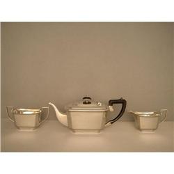Sterling  Silver   Art-deco style   Teaset  #1445127