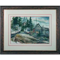 Karl Firth, At Home- Stunning Watercolor #1445151