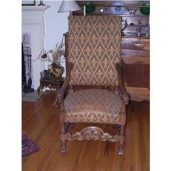 Pair of Louis XIII Style Fauteuils/ Armchairs #1445313
