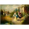Image 1 : 19c FRENCH GENRE SCENE STUNNING OIL PAINTING #1445329