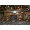 George III mahogany pedestal partner's desk #1445498