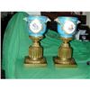PAIR OF ANTIQUE SEVRES CACHE POTS ON BRONZE #1445805