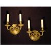 Pair two light bronze sconces #1445825