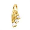Image 1 : 2.25 carat G VS1 three stone pendant slide gold#1445876