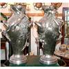 Image 1 : PAIR of large Art Nouveau Flower vases #1446014