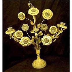 Antique French Brass Candelabra #1446041