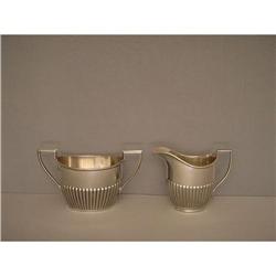 Milk & Sugar bowl Sterling Queen Anne Style #1466421