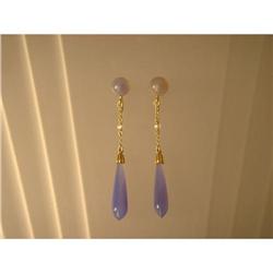 Earings  Vintage  14ct  Pearls  Chacedony  #1466424