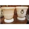 Image 1 : Pair of Alabaster Urns #1466433