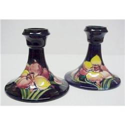 Moorcroft Pottery  CANDLESTICKS #1466445