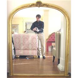 Pair Neoclassical Giltwood Pier Mirrors #1466625