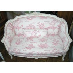 Pair Antique Louis XV Style Settees Sofas #1466626