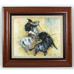 HOLESCH Picador Bullfighter Oil Painting #1466641