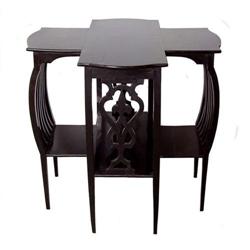 Secessionist Ebonized Chestnut Table #1466648