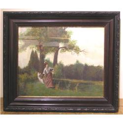 Antal NEOGRADY Figural Landscape  #1466649