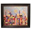 Image 1 : JUDIT BAK Abstract Cityscape Oil Painting  #1466653