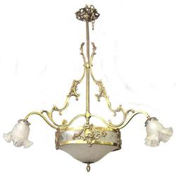 Antique French Louis XV Bronze Chandelier #1466670