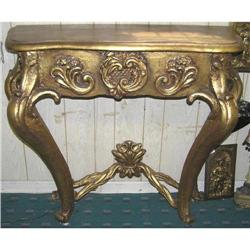 Rococo / Louis XV Giltwood Console Table #1466678