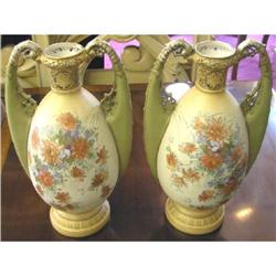 Pair Royal Vienna Porcelain Vases #1466680