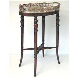 Antique Tea Serving Table Stand & Tray #1466684