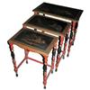 Image 1 : Set of 3 Antique Japanese Nesting Tables #1466740