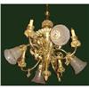 Image 1 : Transitional Gas-Electric Chandelier #1466768