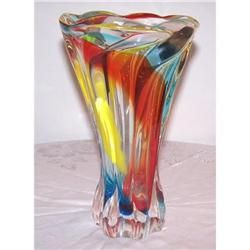 Rainbow Vase marked Venini (modern glass art) #1466927