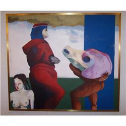 Original Modernist Painting-retro vintage art #1466938