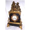 Image 1 : FRENCH SHELF CLOCK MARBLE GOLD BRONZE #1466992