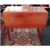 Image 1 : EARLY Primitive Cherry Drop Leaf Table c.1880 #1467044