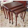 Image 1 : Mahogany Ball & Claw Nesting Tables 1930s #1467049