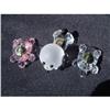Image 1 : Set of 3 Bohemian hand made crystal miniatures #1467158