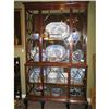 Image 1 : CHIPPENDALE STYLE ENGLISH DOUBLE DISPLAY/CHINA #1467298