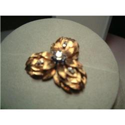 Cocktail period diamond and sapphire brooch #1472634