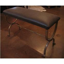 Pair of Spanish Benches in Gilded Iron #1472678