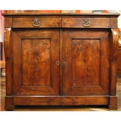 French Restoration Period Solid Walnut Buffet #1472679