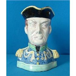 Rare Majolica Duke of Wellington Jug c1890 #1472681