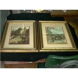 Pair Prints by Wal Stenholme Oatmeal/Russet #1472682